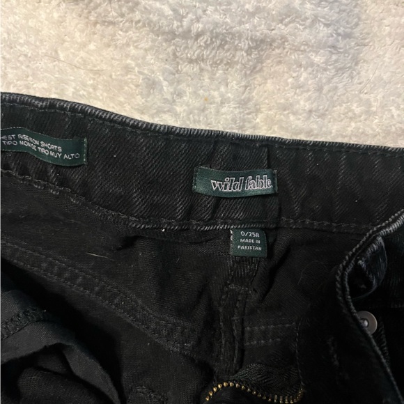 Wild Fable Black High Rise Mom Short - Picture 2 of 3